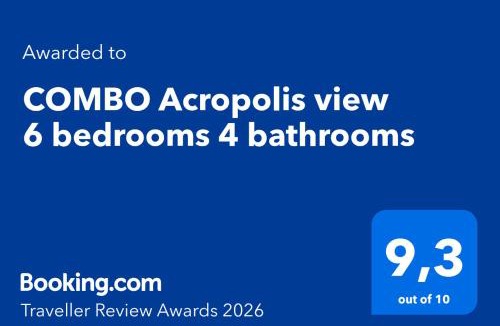 Kerameikos Apartment | COMBO Acropolis view 6 bedrooms 4 bathrooms