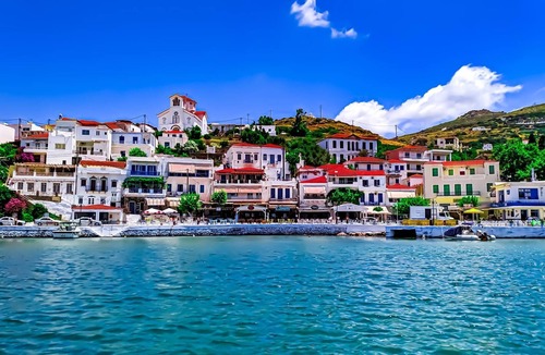 Mpatsi Apartment | Corali Suites Andros with Amazing Sea View