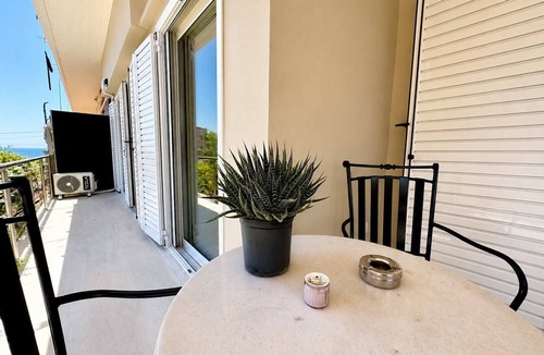 Marathopoli Apartment | Dioni's Haven - Sunny Retreat with Balcony