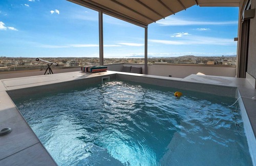 Moschato-Tavros Condo | Elite Penthouse with Pool and Skyline View