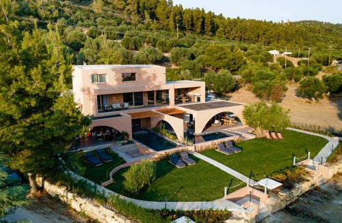 Elia Villa | Euphoria Villa, 9 bdrs with private pools, beachfront