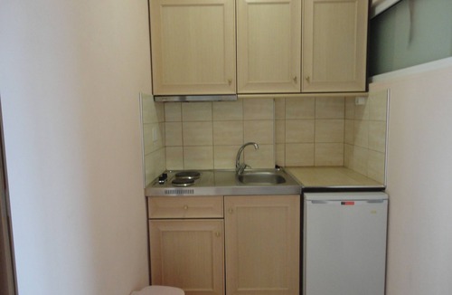 Benitses Apartment | Galini Sea Apartment 1 at the Beach with Wi-Fi, A/C & Garden