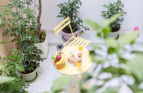 Petralona Apartment | Grandma's Chic & Bright Athenian home with a Patio