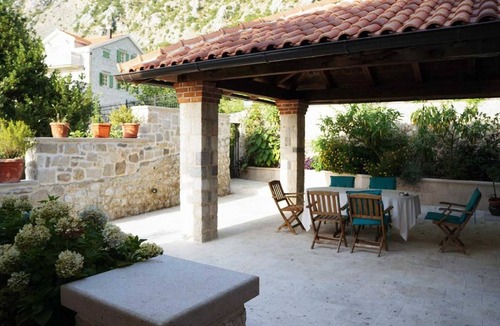 Dobrota Villa | Historic Beachfront Villa in Kotor with Three Bedrooms