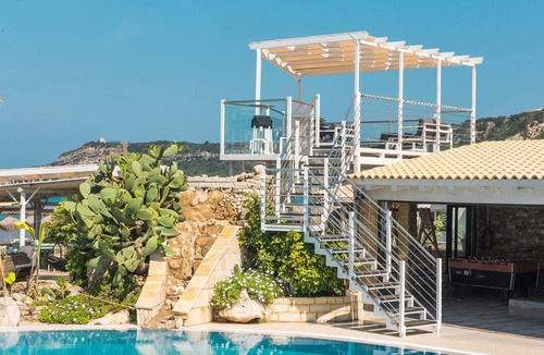 Arillas Apartment | Holiday Studio 'Mirage Arillas Studio Type A10' next to Beach with Balcony, Shared Pool & Wi-Fi