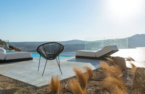 Ftelia Villa | HoM Mykonos. 4-bedroom sea & sunset view Villa with private pool