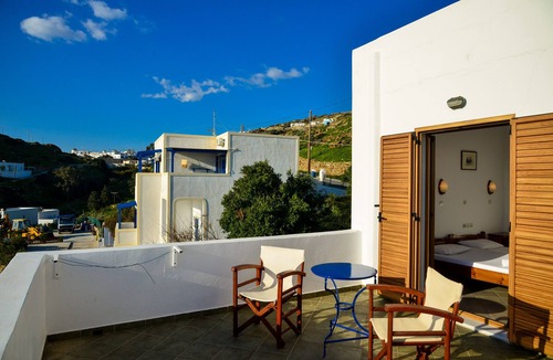 Ios Town Apartment | Ios great Sea view studio next to nightlife for 2
