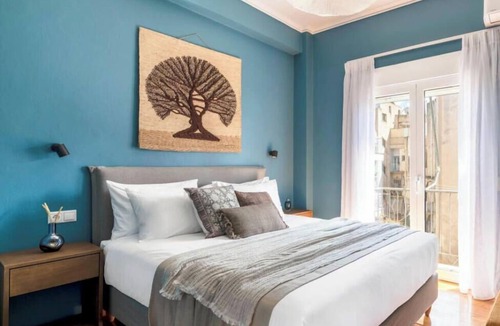 Kinosargous Apartment | Kalypso Acropolis View Rooftop | 6 min to Metro