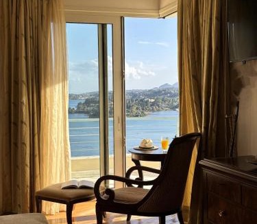Kommeno Villa | Liberty - Classic luxury sea view villa with private pool, Panoramic views to Kommeno & Corfu old Town