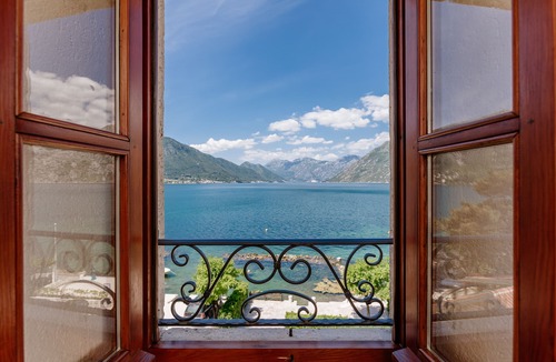 Dobrota Villa | Luxury Stone Villa with private sea pier and heated pool