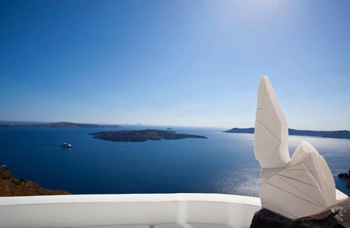 Firostefani Villa | Magnificent Santorini Villa | 3 Bedrooms | Villa Bacchus | Private heated pool