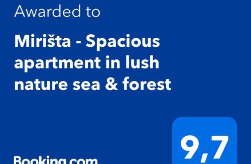 Lustica Apartment | Mirišta - Spacious apartment in lush nature sea & forest