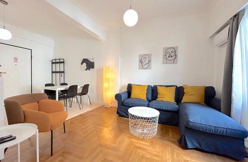 Exarhia Apartment | Modern 2BR Central Exarchia Apt I Walk to Metro & Museums