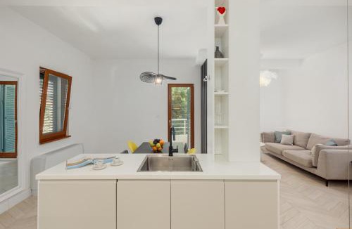 Risan Apartment | Mosaic Penthouse Condo with Sea View