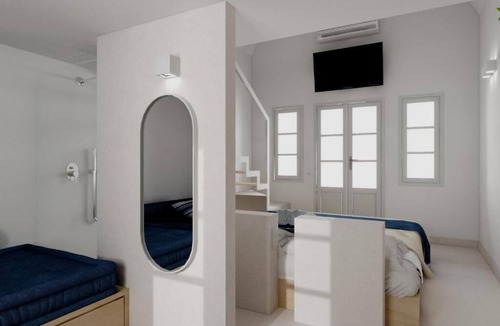Oia Hotel | Muses Cycladic Suites - Arched Sea View Loft Suite with Seasonal Hot Tub