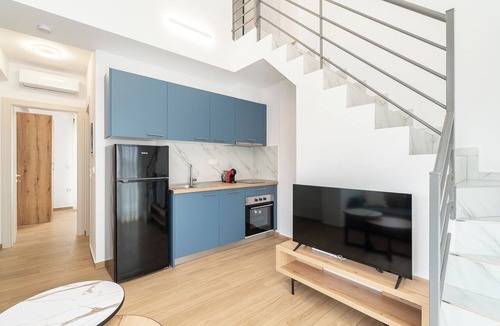 Paralia Ofryniou Apartment | Olive Garden Residential Complex- Two Bedroom Loft