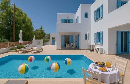 Aliki Apartment | Paros Poolside Getaway - Artemis Beach House