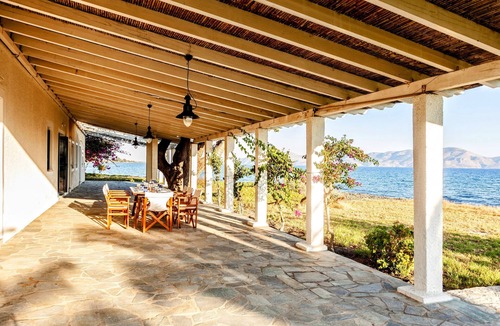 Pigadia Villa | Private beach, top end villa with XXL pool