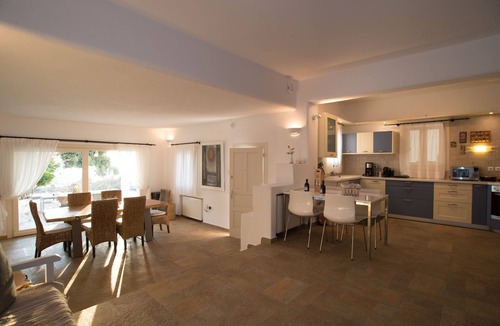 Paros Villa | Private villa, private pool, tennis court, gym, BBQ, wonderful sea view, sunset