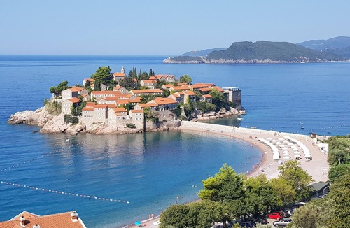 Sveti Stefan Apartment | Sea view apartment with large balcony in Sveti Stefan
