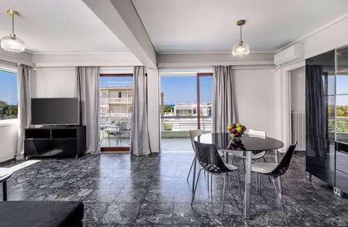 Vouliagmeni Apartment | Seaside Secret Sea View Two Bedroom Apartment by BluPine