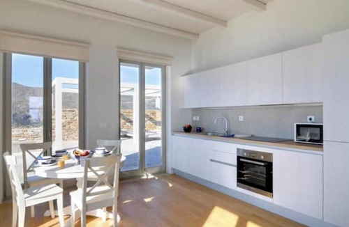 Ios Villa | Stemma Stone Villa | Sunset Sea Views & Private Pool Above Mylopotas Beach