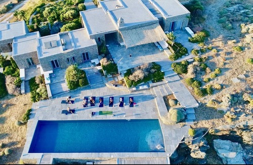 Sifnos Villa | Stone architect villa, 6 suites, swimming pool at the top of the hill