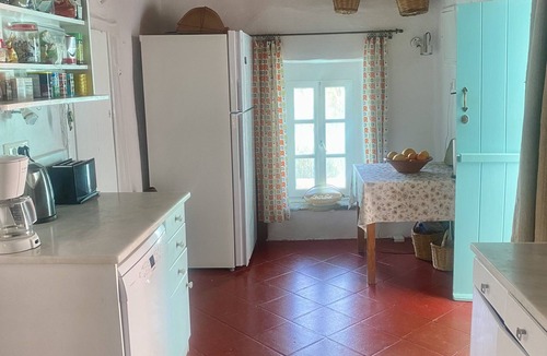 Andros House | Stone-built Cycladic Farmhouse, and small hamlet, lovely views, sleeps 11/12