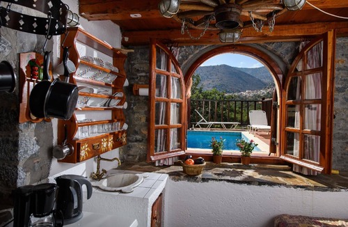 Mavrikiano House | Stone House Erato Private Pool Scenic Cretan Views