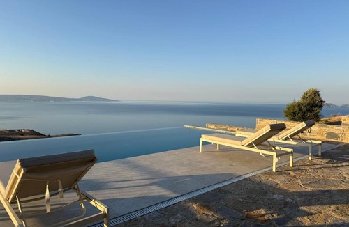 Agia Galini Villa | Stone Villa, Infinity Pool & Libyan Sea Views