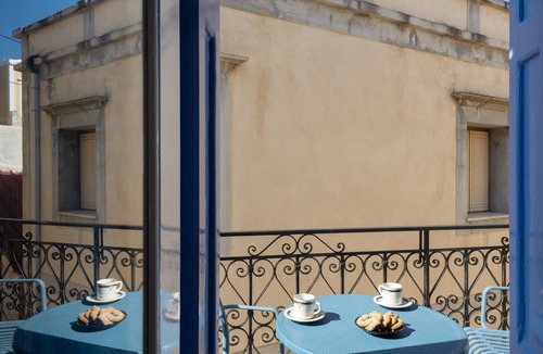 Symi Apartment | Studio '10' with Private Balcony, Kitchenette, Wi-Fi and Air Conditioning