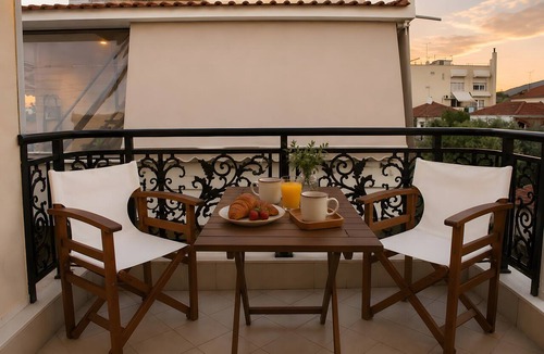 Skala Sotiros Apartment | Studio Apartment 'Chrissi 105' with Mountain View, Wi-Fi and Air Conditioning