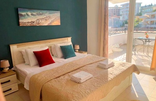 Ulcinj Apartment | Studio with Sea views and Large Terrace with sun bed
