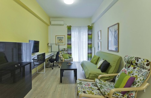 Exarhia Apartment | Stylish Central - Two Bedroom Apartment, Sleeps 5