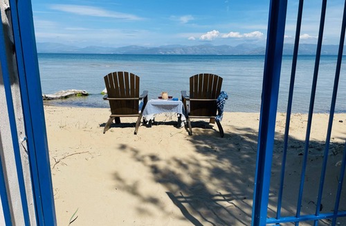 Lefkimmi Villa | SUNRISE BEACH - YOUR DREAM SEASIDE VILLA, DIRECT ACCESS ONTO QUIET SANDY BEACH