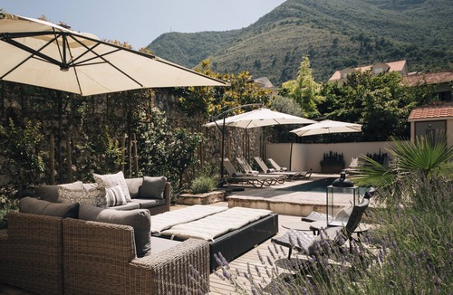 Kotor Villa | Super chic Venetian Palazzo, swimming pool , water front ponta on sea