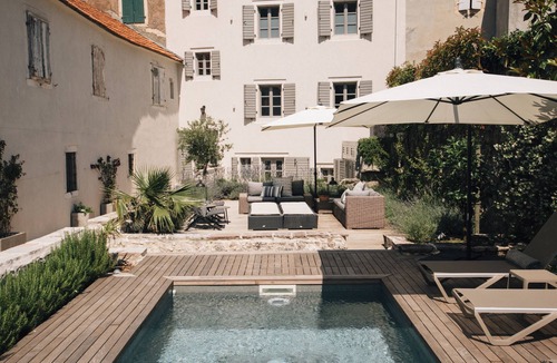 Kotor Villa | Super chic Venetian Palazzo, swimming pool , water front ponta on sea