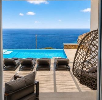 Andros Town Villa | Syneti Horizon Villa - Infinity Pool & Sea Views