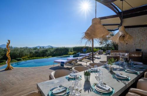 Tragana Villa | The Olive Retreat Villa pool treehouse sleeps 10