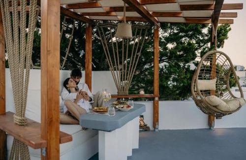 Vourvoulos Villa | Traditional Cave Villas with Jacuzzi, Terrace and Sea view - Sando