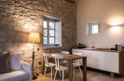 Areopoli Villa | Villa Aetheron, Divine Sea Views, Private Hot Tub, Furnished Terrace, Shared.