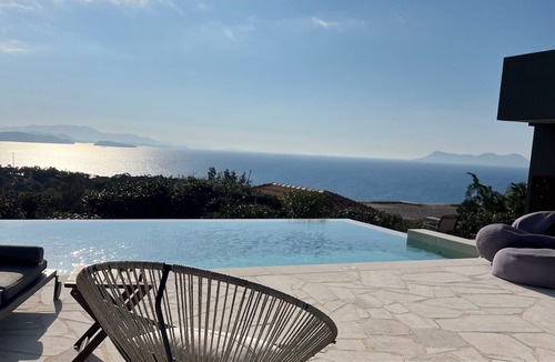 Sivota Villa | Villa Arkoudi - Enjoy panoramic ocean views from a serene mountain setting