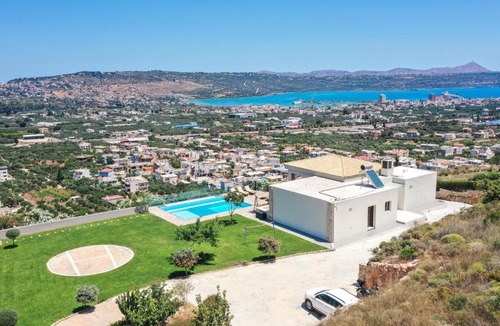 Katochori Villa | Villa Kedria with a panoramic ocean view