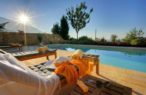 Karavados Villa | Villa 'Porfyra Ideales Resort' with Sea View, Wi-Fi and Air Conditioning