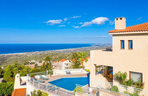 Roussospiti Villa | Villa Selini: Private Pool, Sea Views, A/C, WiFi, Eco-Friendly