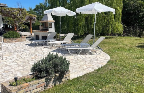 Ano Korakiana Villa | Village View’ is a beautifully built two-bedroomed villa for a relaxing holiday