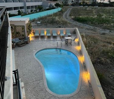 Ialyssos Apartment | White & Blue Beachfront Luxury Villa