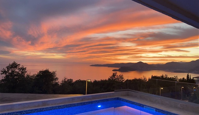 A beautiful holiday begins at villa with an amazing view, sunrises and sunsets.