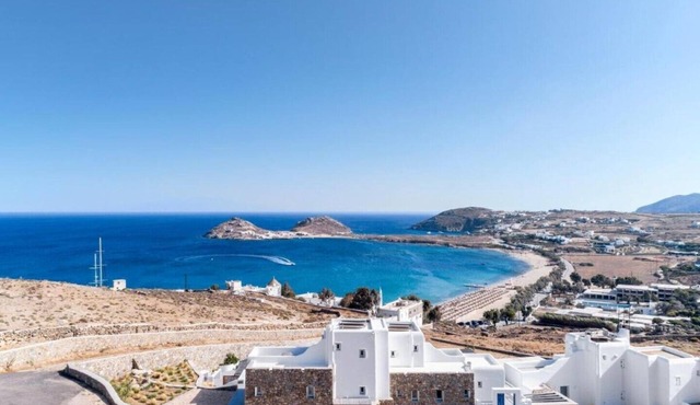 Amazing view Villa Agapi 2' from the beach, by Red Windmill Villas