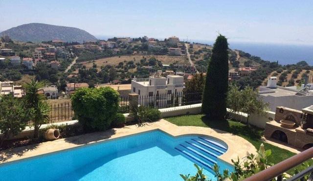 Anavyssos Dream Villa with Pool and Sea View